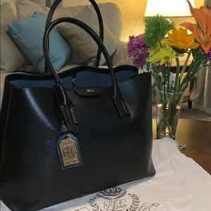 Lauren Ralph Lauren Black Tote